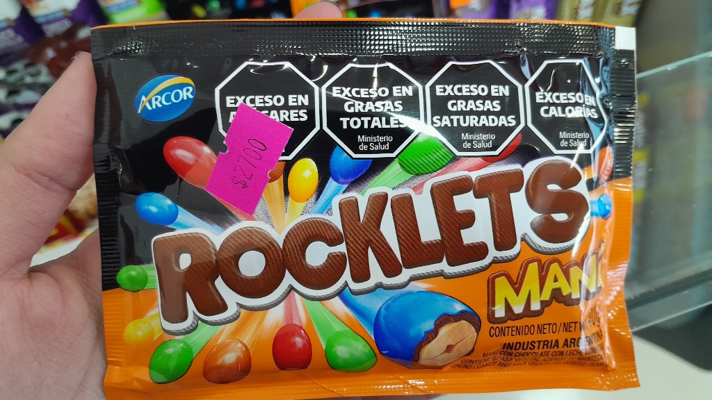 chocolate Rocklets Maní 40g