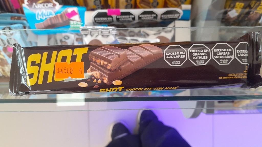 Shot chocolate con maní 90g