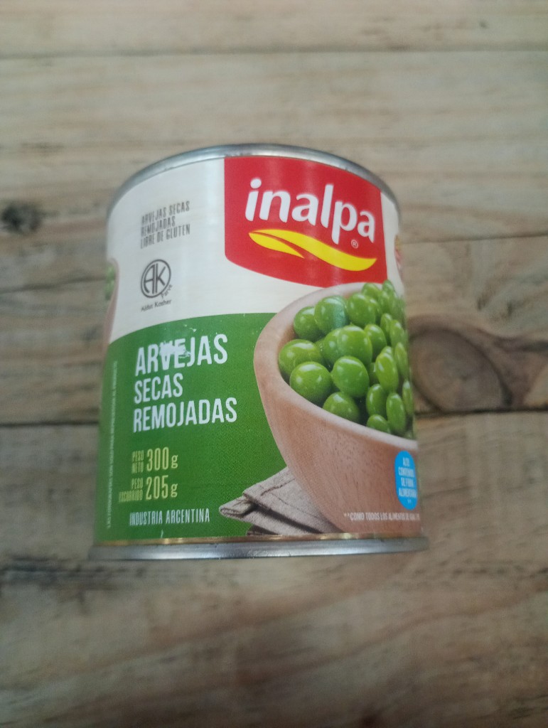 Inalpa Arvejas secas remojadas 300g