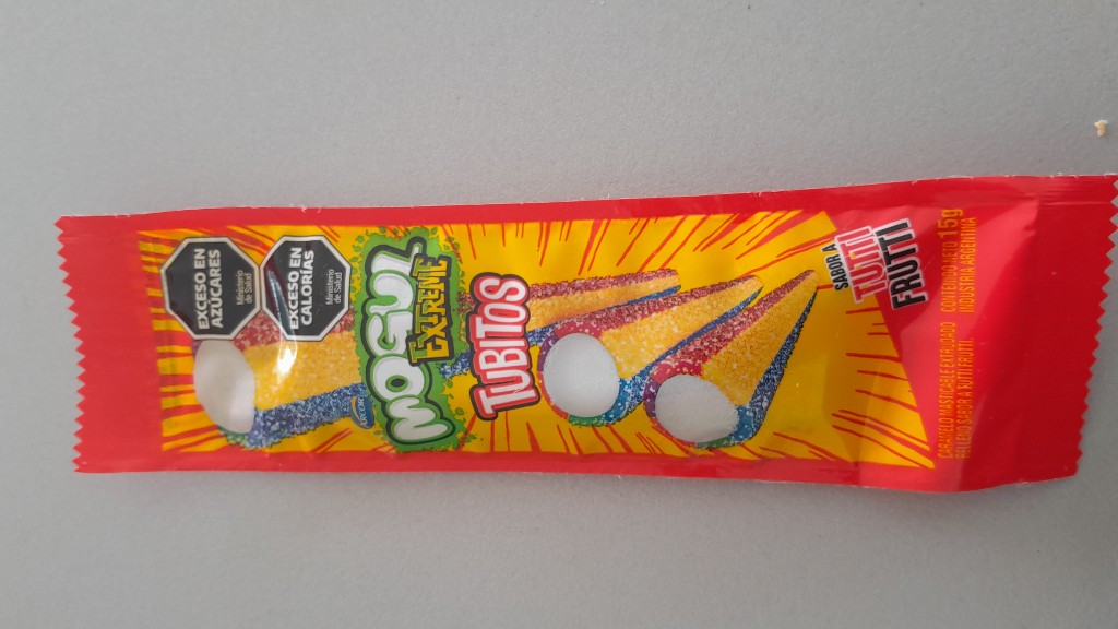 Mogul extreme tubitos tuttifrutti 15g