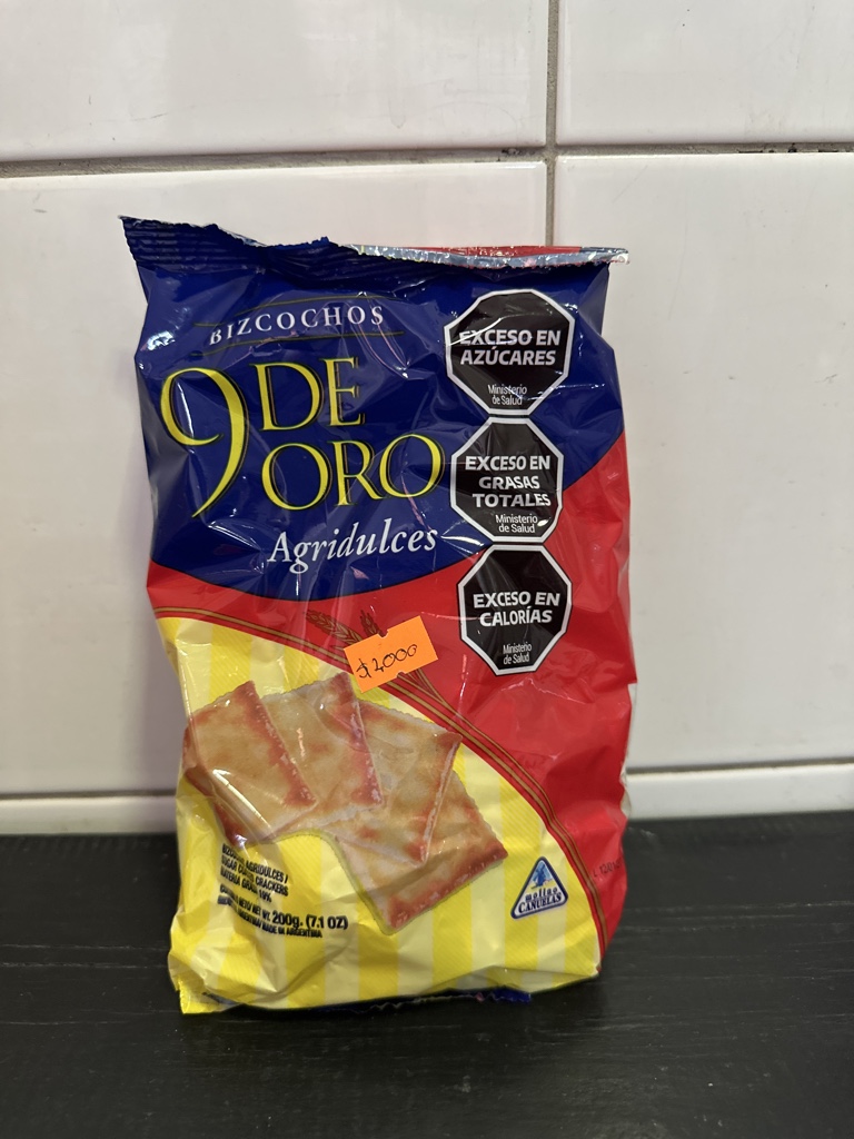 9 de Oro bizcochos agripicantes