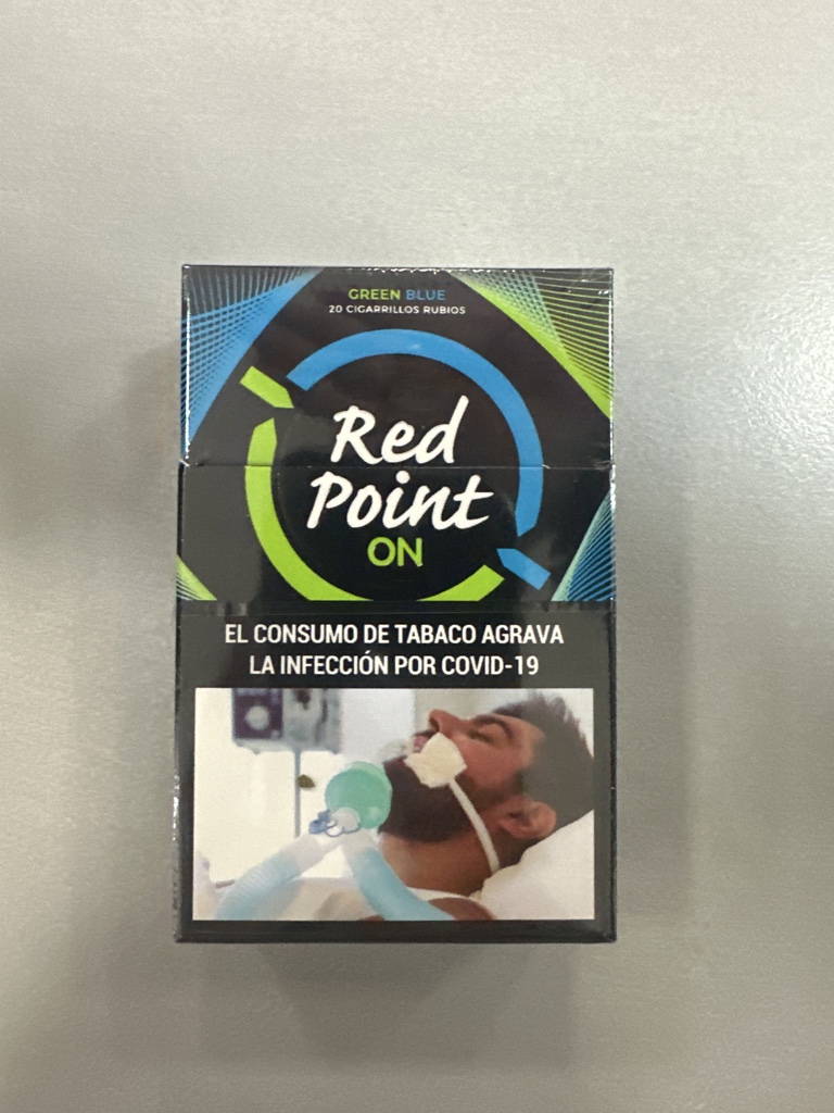 Red Point On Green Blue 20 cigarrillos