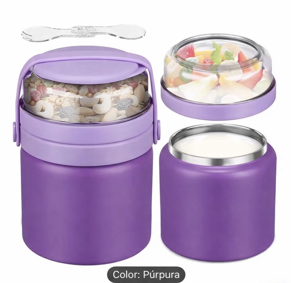 Porta cereal morado