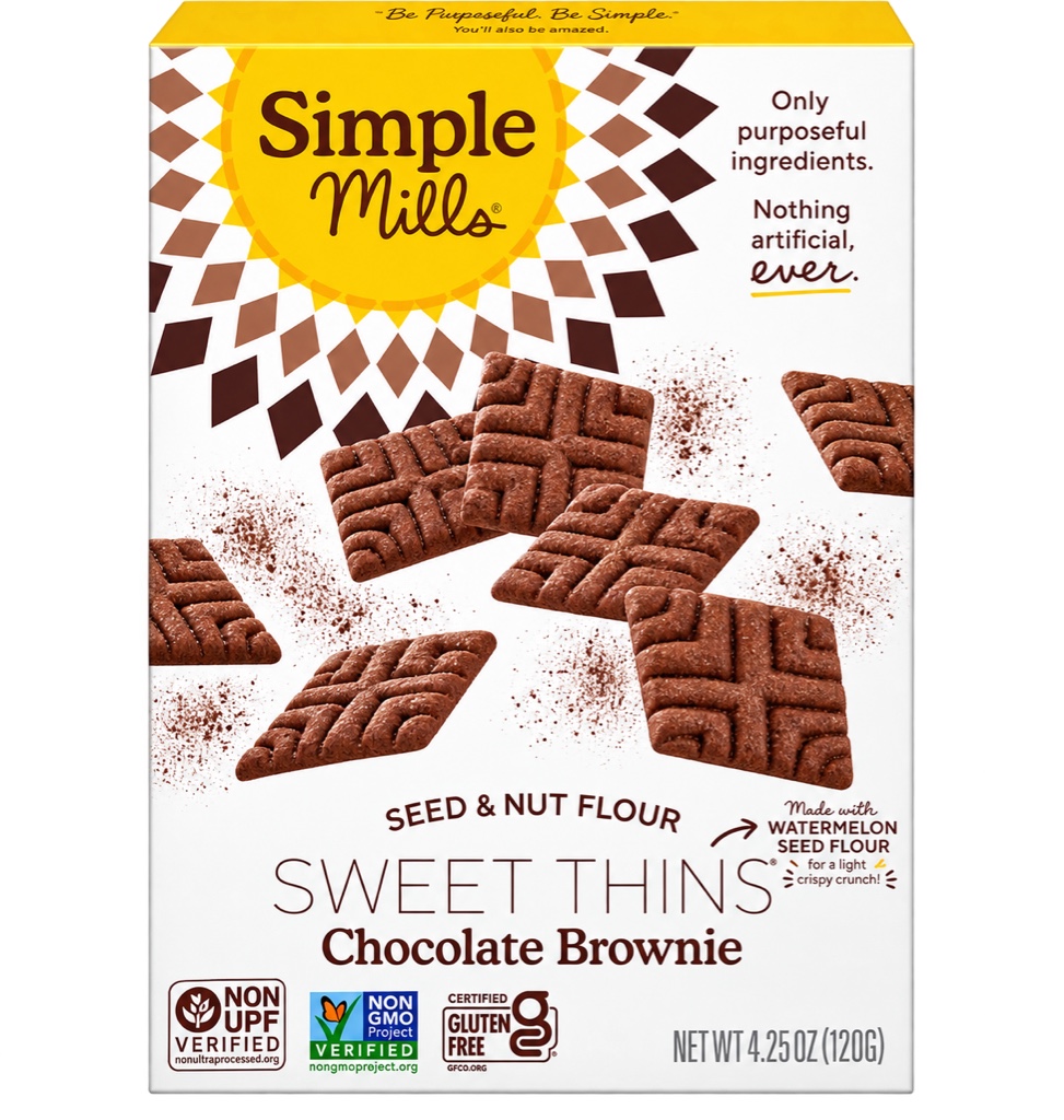 Simple Mills Sweet Thins Chocolate Brownie