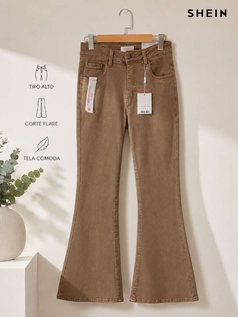 Monocle jean café claro campana