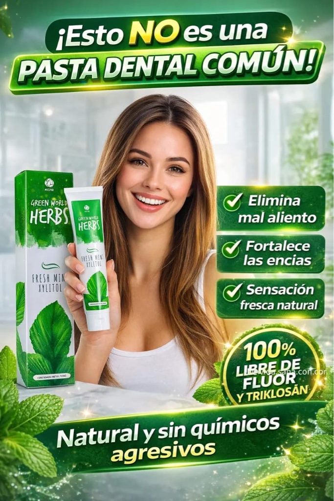 Pasta dental verde