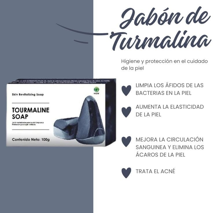 Jabon de turmalina