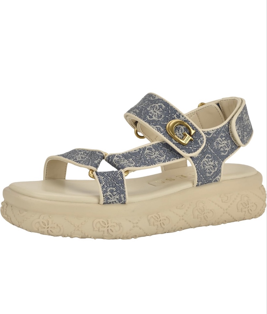 Guess sandalias azules plataforma