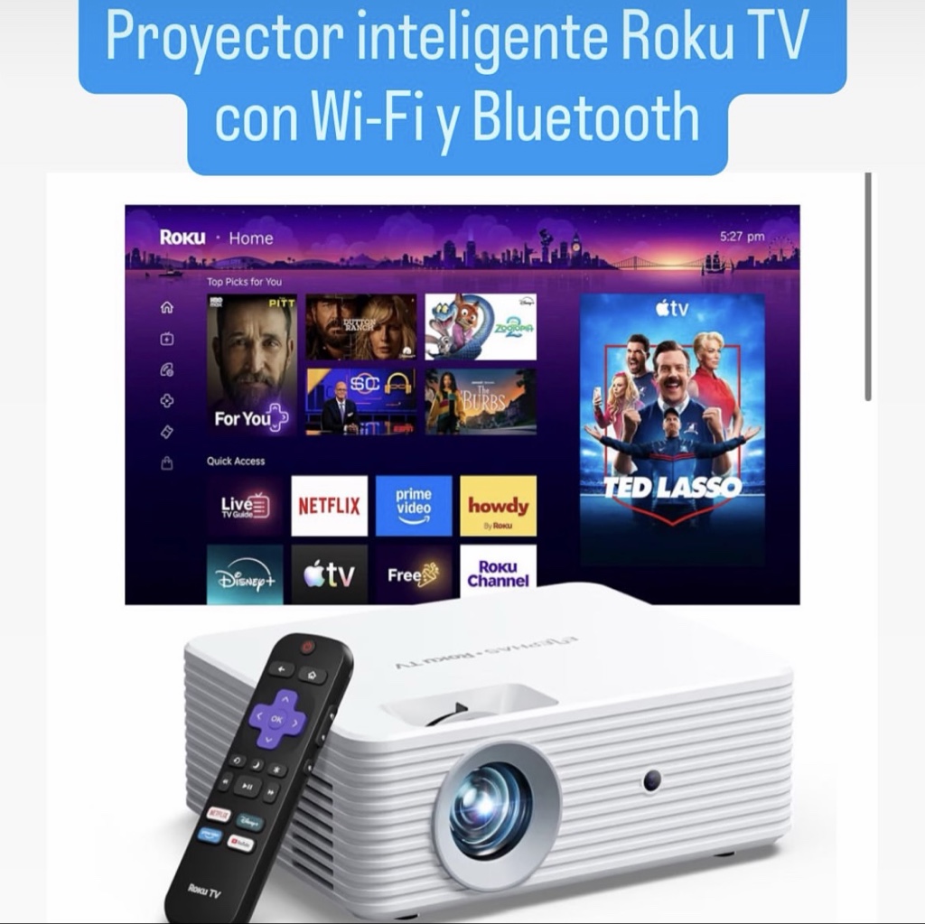 Roku TV proyector inteligente blanco