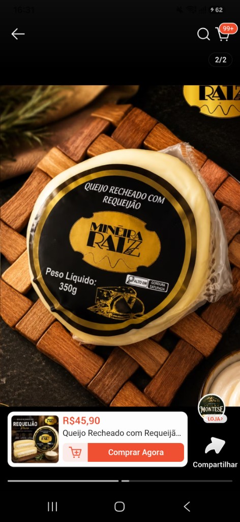 Queijo Trufado Requeijão