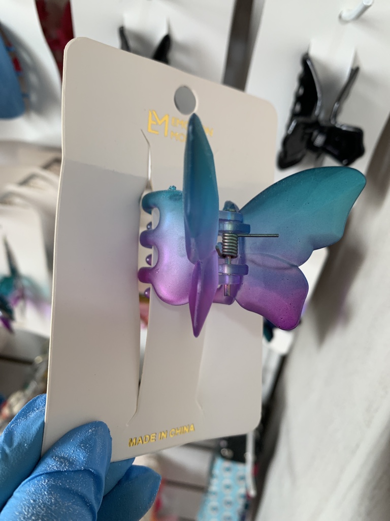 Pinza mariposa multicolor
