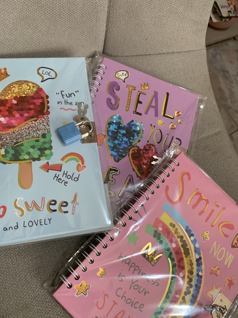 Cuaderno espiral glitter
