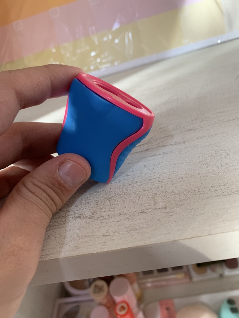 Afilalapiz azul y rosa