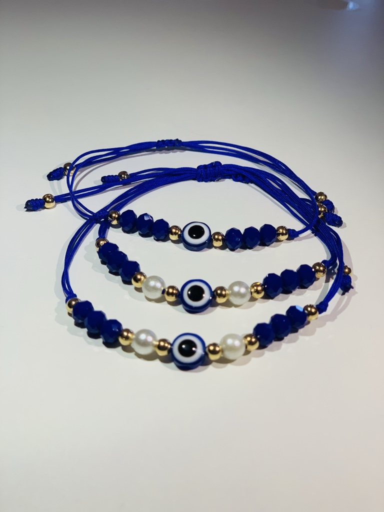 Pulsera ojo turco azul