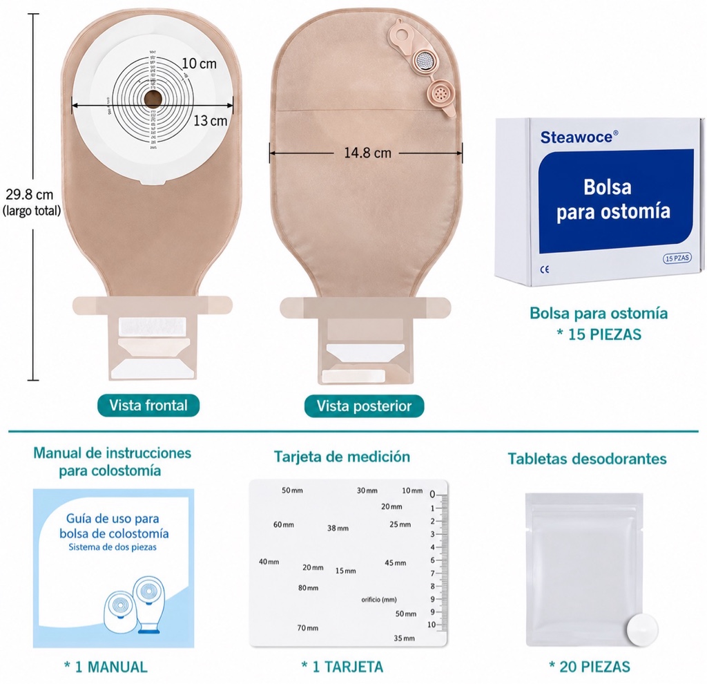 Steawoce bolsa para ostomia