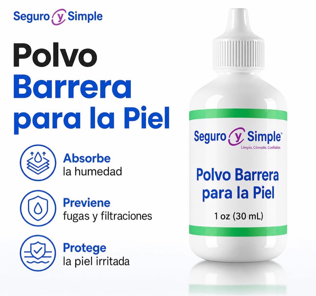 Seguro y Simple Polvo Barrera