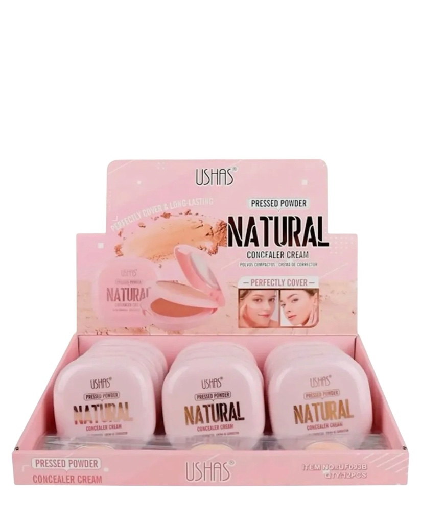 Polvo Compacto y Corrector en Crema USHAS Natural