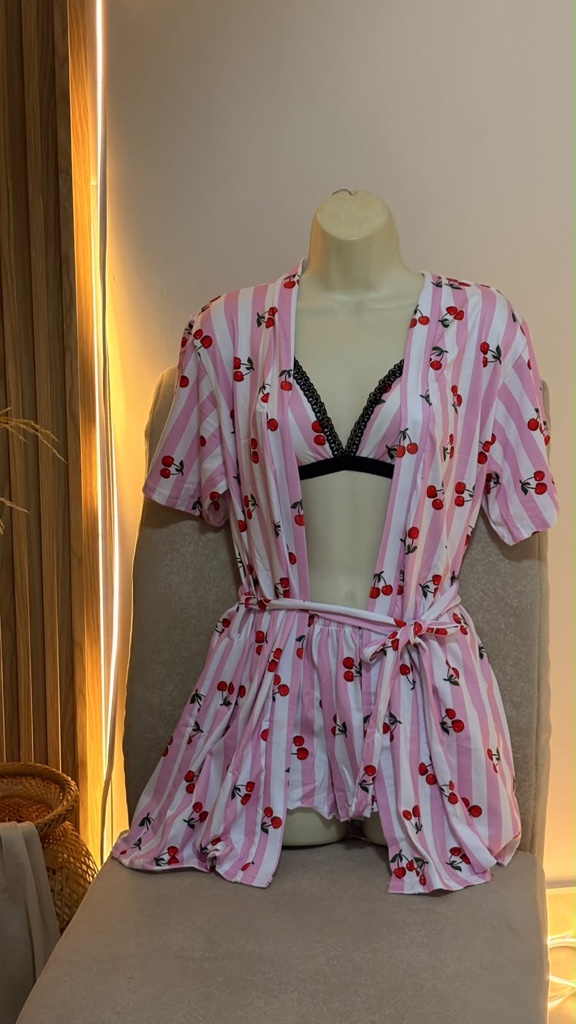 TRÍO KIMONO CEREZAS