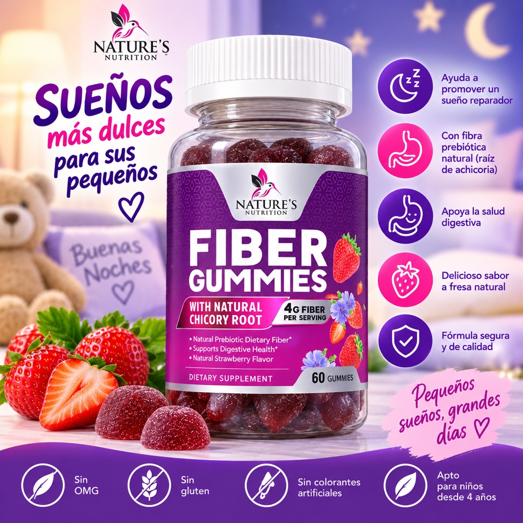 Fiber Gummies Natures Nutrition