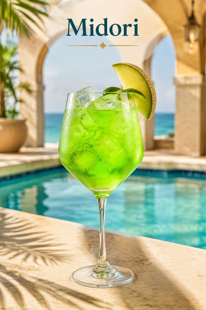Midori coctel verde