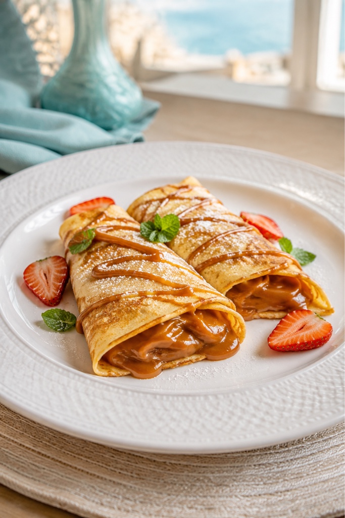 Crepes con caramelo