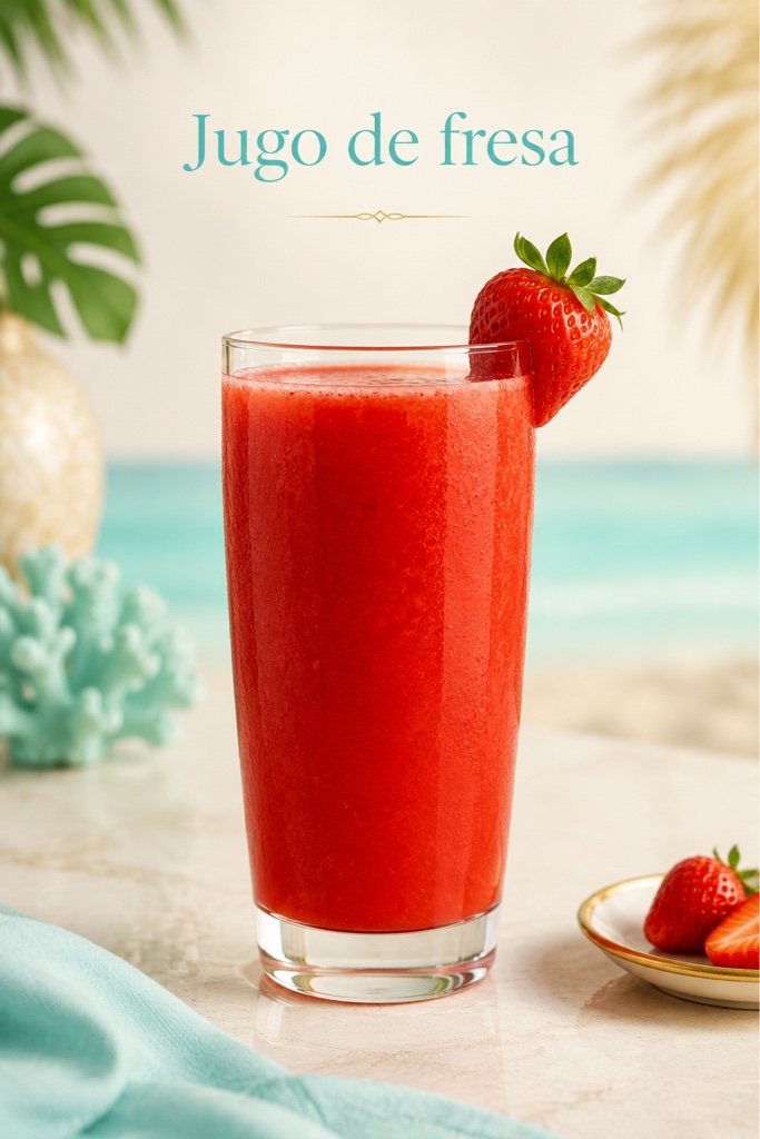 Jugo de fresa