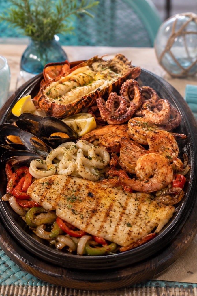 Parrillada mixta de mariscos
