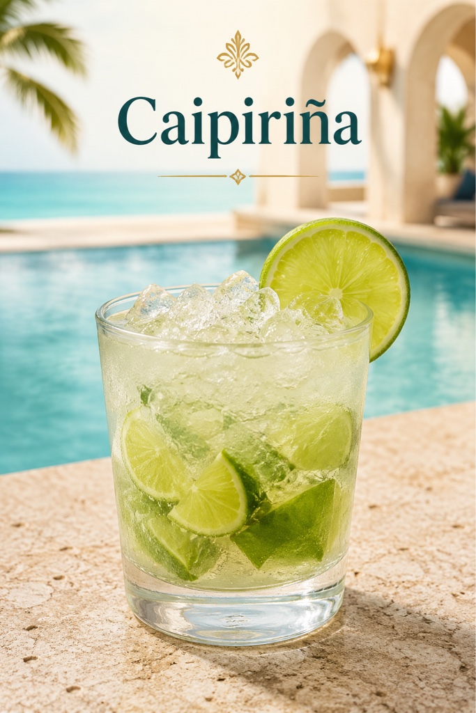 Caipiriña cóctel verde
