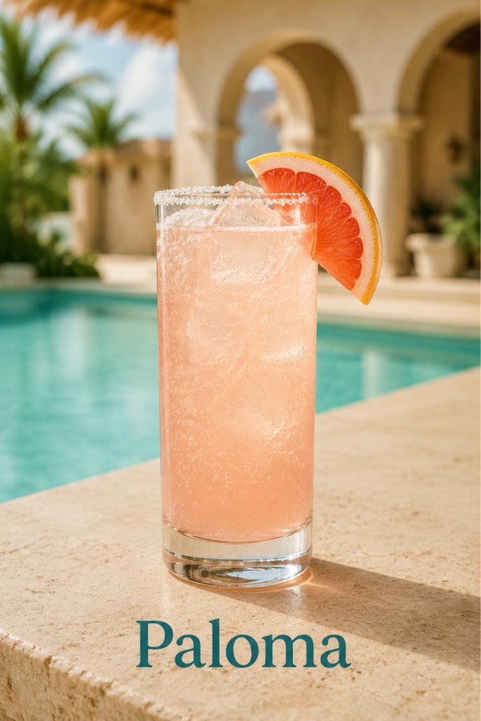 Paloma coctel rosa