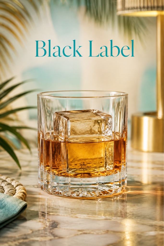 Trago Black Label whisky