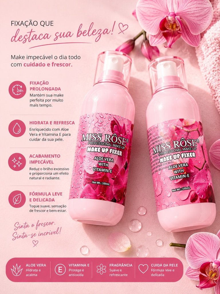 Miss Rôse Fixador rosa