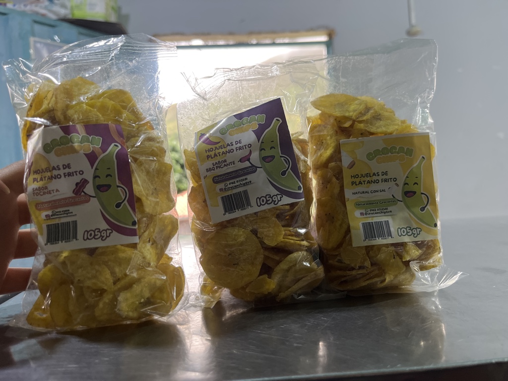 Hojuelas de platano frito 105g