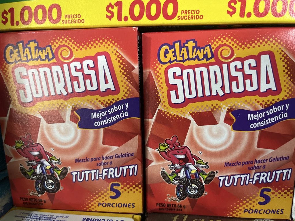 Gelatina Gelatina Sonrissa tutti-frutti