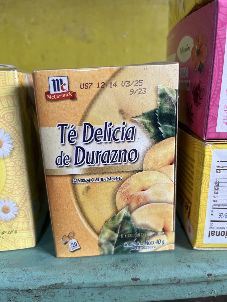 McCormick Té de Durazno, rosa jamaica,manzanilla,