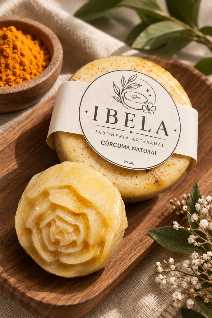 JABÓN DE CÚRCUMA NATURAL - 70 gr