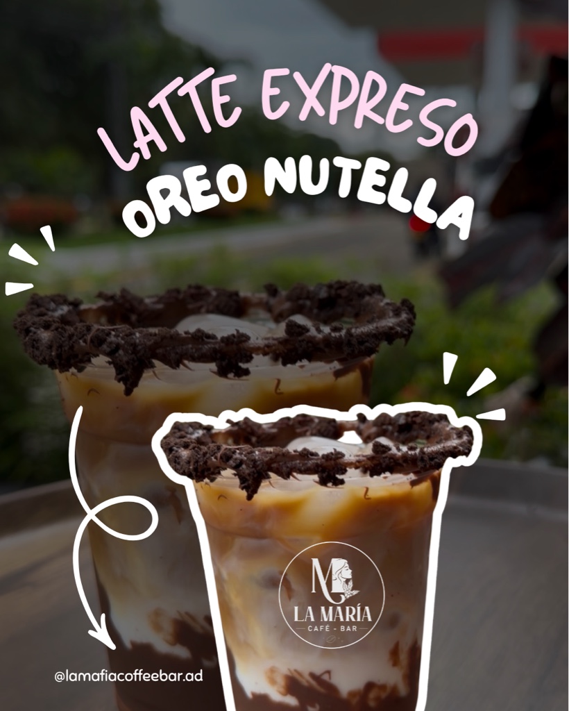 Latte Expreso Nutella Oreo
