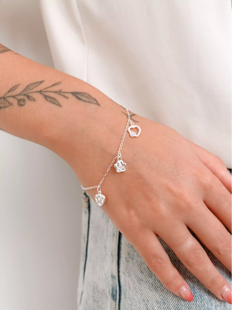 Pulseira patinha Semijoia
