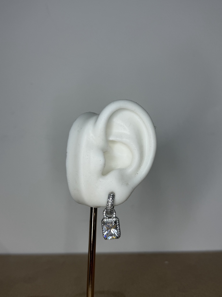 Argola charm Semijoia