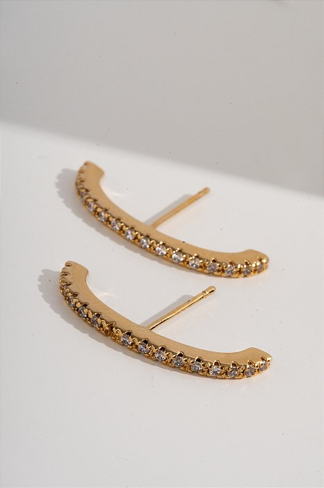 Brinco air hook dourado
