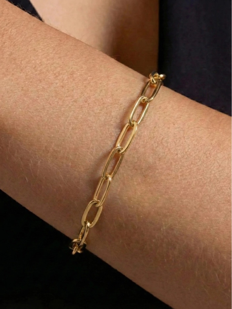Pulseira elo dourado Semijoia