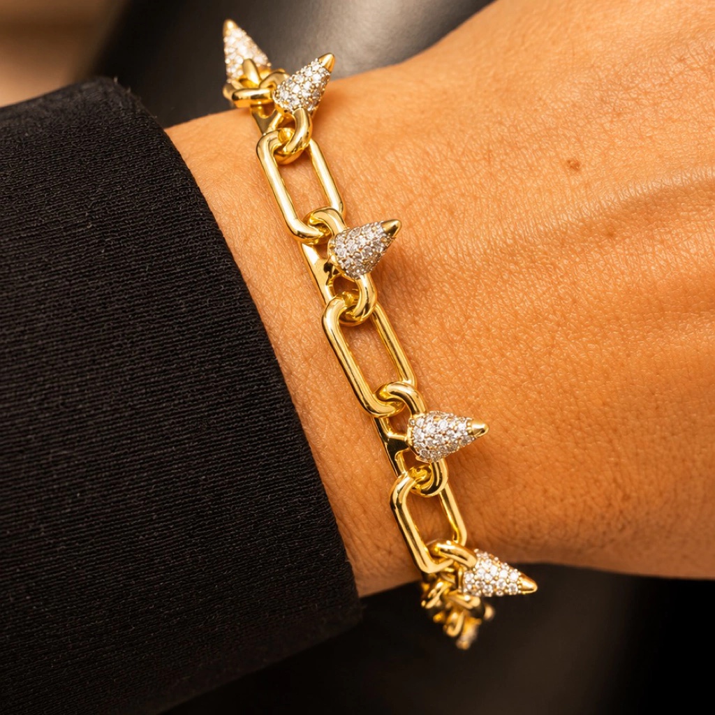 Pulseira folheada