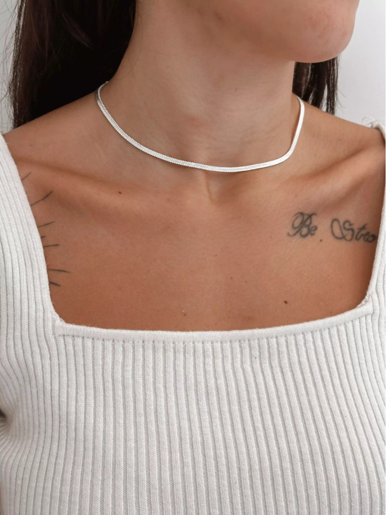 Choker fita Semijoia