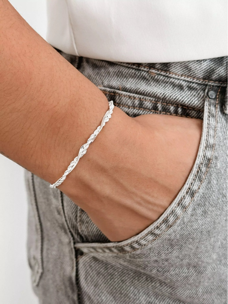 Pulseira dupla Semijoia