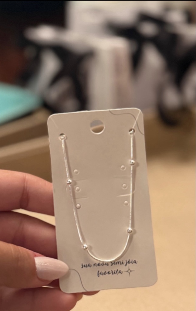 Pulseira Semijoia bolinha