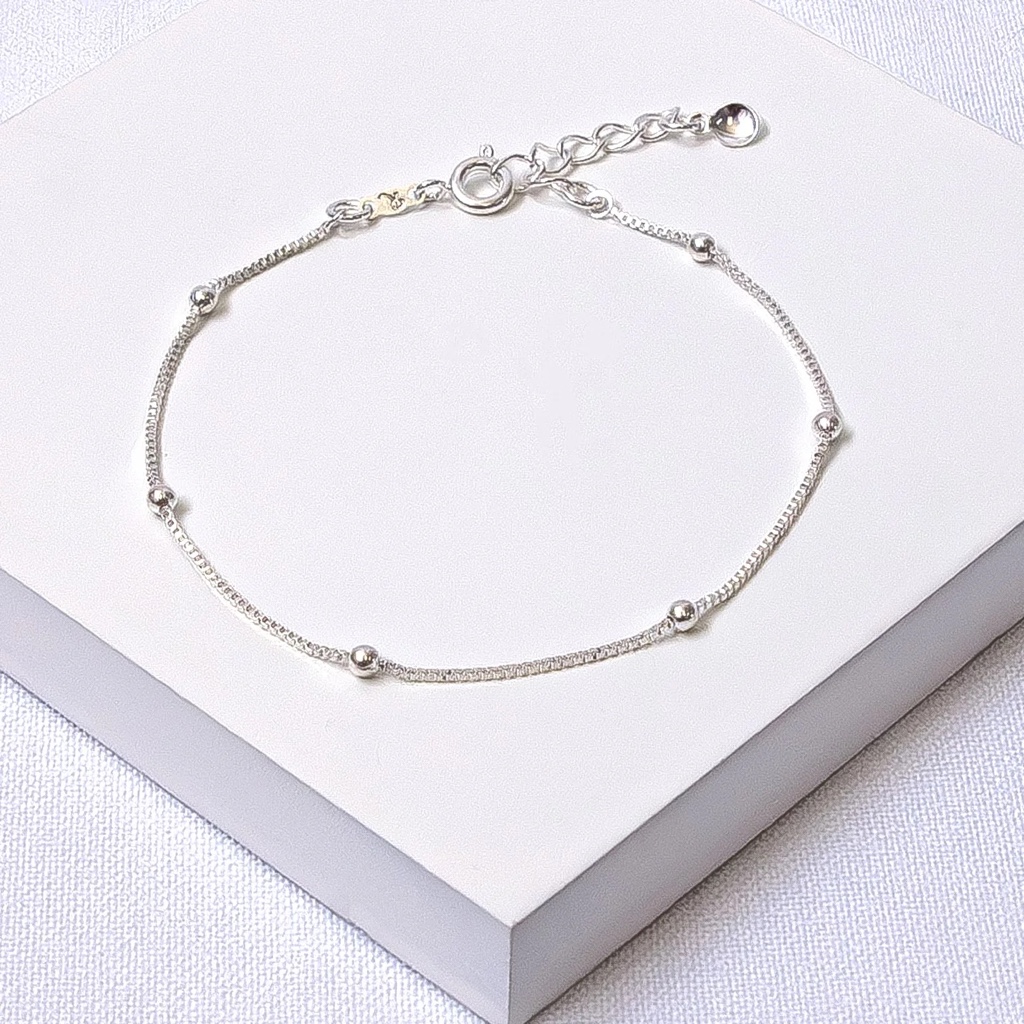 Pulseira bolinha prata 925