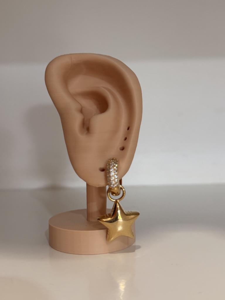 Argola estrela Semijoia