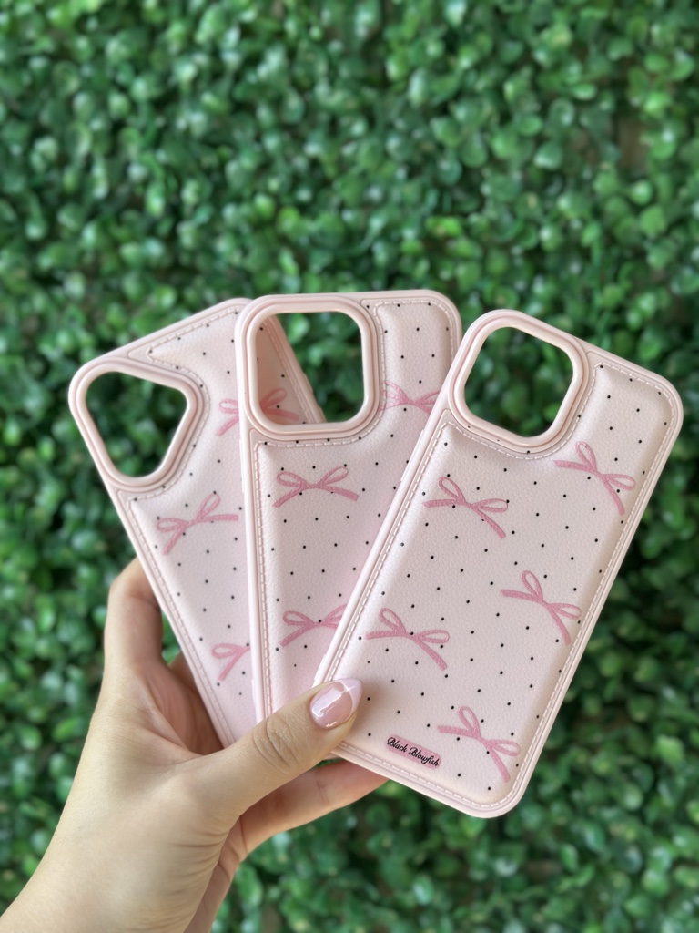 Funda moños rosas