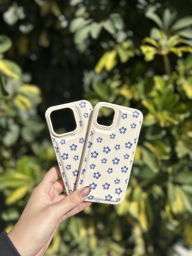 Funda flores azules