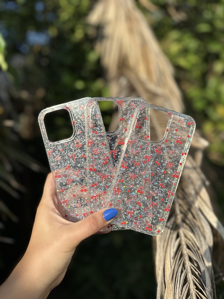 Funda Cherry y moñitos