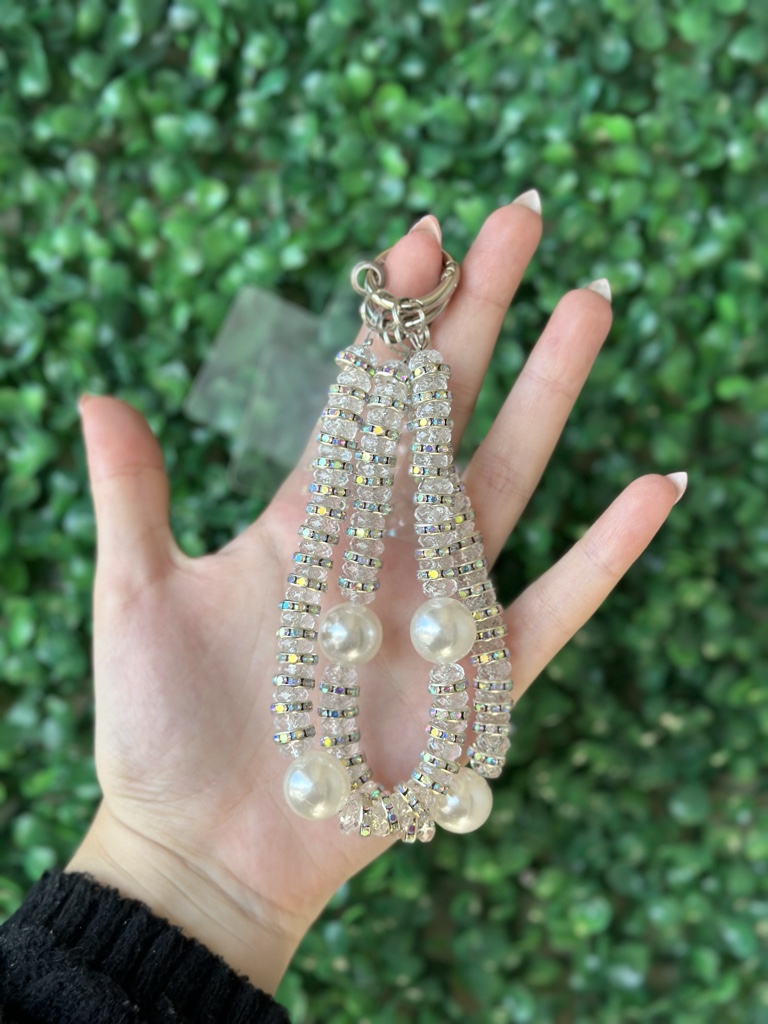 Strap de strass con perlas